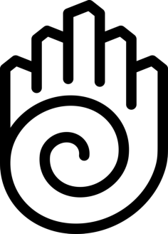 Healing Hand Editable Svg Line Art, Free Vectors File
